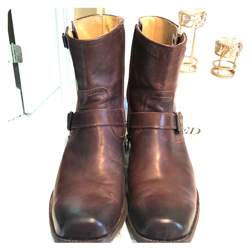 FRYE Smith Engineer Brown Boots